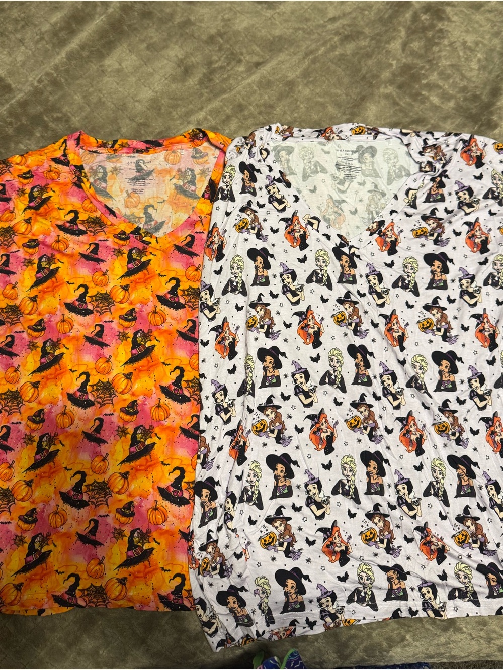 Bamboo vneck women’s Halloween tees 2xl